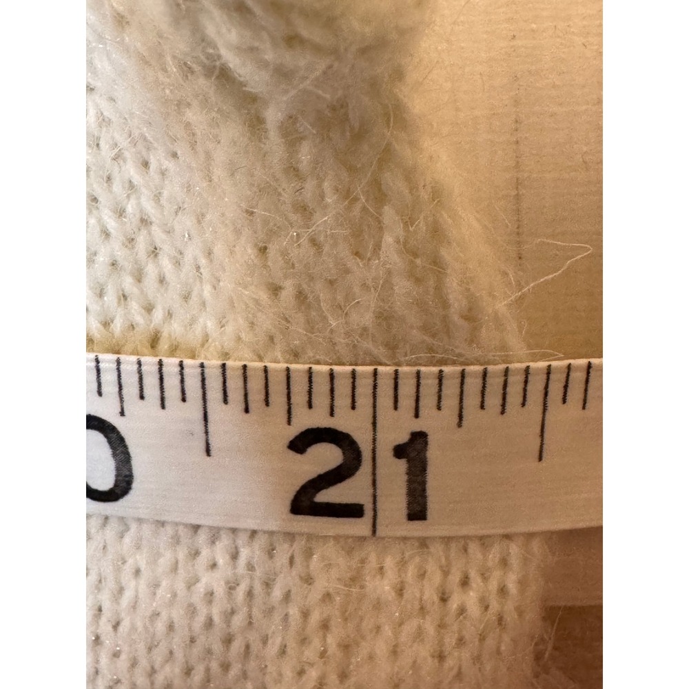 Fair Isle Knit Sweater Size L Mock Neck Pastel Pullover Yoked winter ski 80s - Picture 5 of 8
